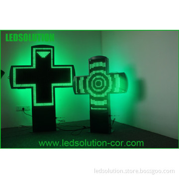 Double Face Single Color Cross LED Display